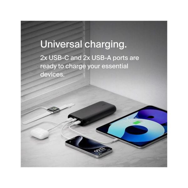 Belkin 26K Fast Charge 4 Port Power Bank Black (3)