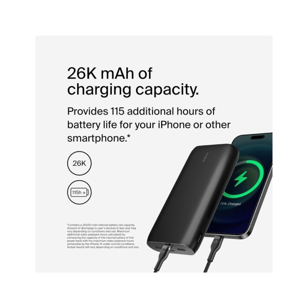 Belkin 26K Fast Charge 4 Port Power Bank Black (5)