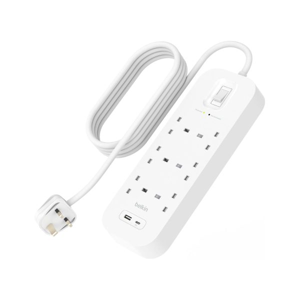 Belkin 6 Outlet Surge Protector Power Strip With 1 USB C1 USB A (1)