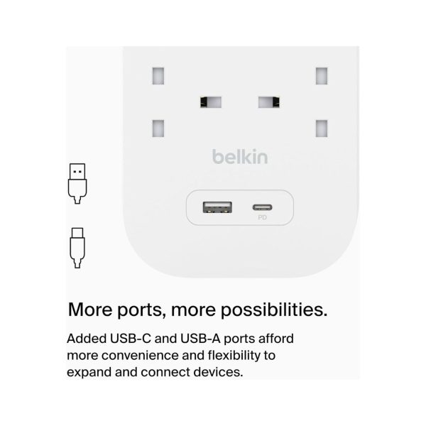 Belkin 6 Outlet Surge Protector Power Strip With 1 USB C1 USB A (4)