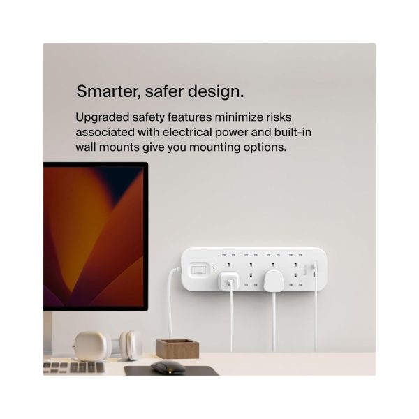 Belkin 8 Outlet Surge Protector Power Strip With 1 USB C1 USB A (3)