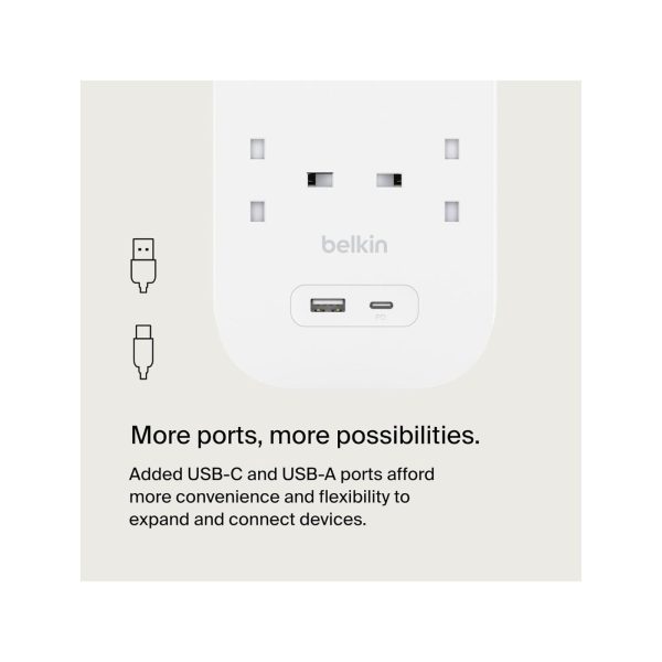 Belkin 8 Outlet Surge Protector Power Strip With 1 USB C1 USB A (4)