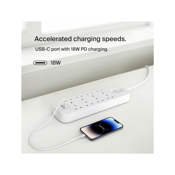 Belkin 8 Outlet Surge Protector Power Strip With 1 USB C1 USB A (5)