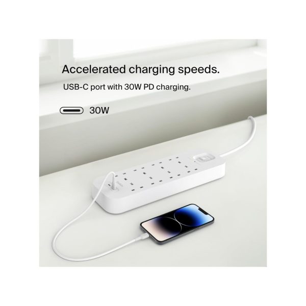Belkin 8 Outlet Surge Protector Power Strip With 2 USB  C (5)