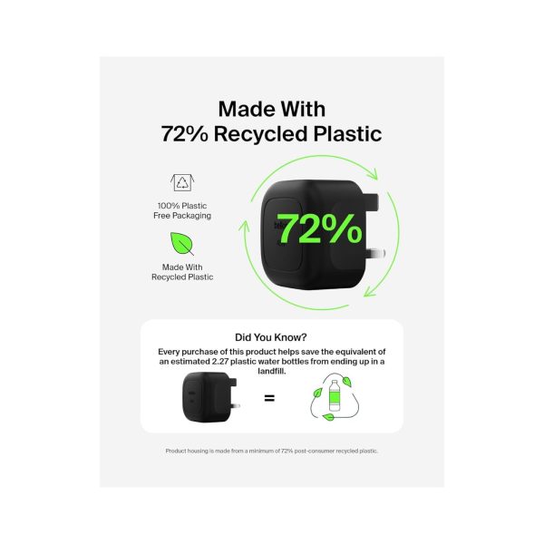 Belkin Compact Wall Charger 45W With Cable Black (2)