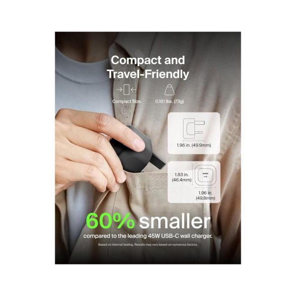 Belkin Compact Wall Charger 45W With Cable Black (6)