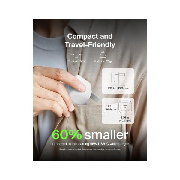 Belkin Compact Wall Charger 45W With Cable White (6)