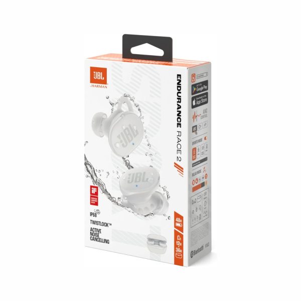 JBL Endurance Race 2 True Wireless Earbuds White (2)