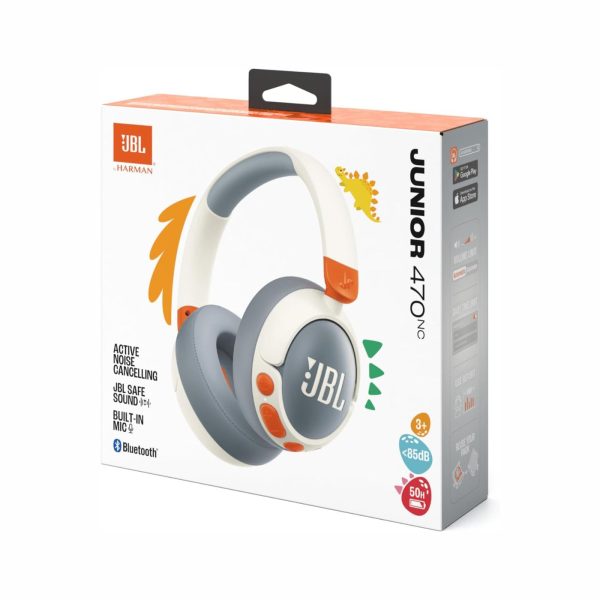 JBL Junior 470 NC Wireless Bluetooth Headphones White (2)