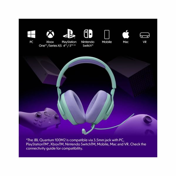 JBL Quantum 100M2 Wired Gaming Headphones Cyan (4)
