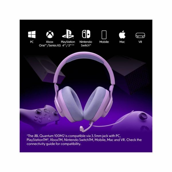 JBL Quantum 100M2 Wired Gaming Headphones Purple (4)