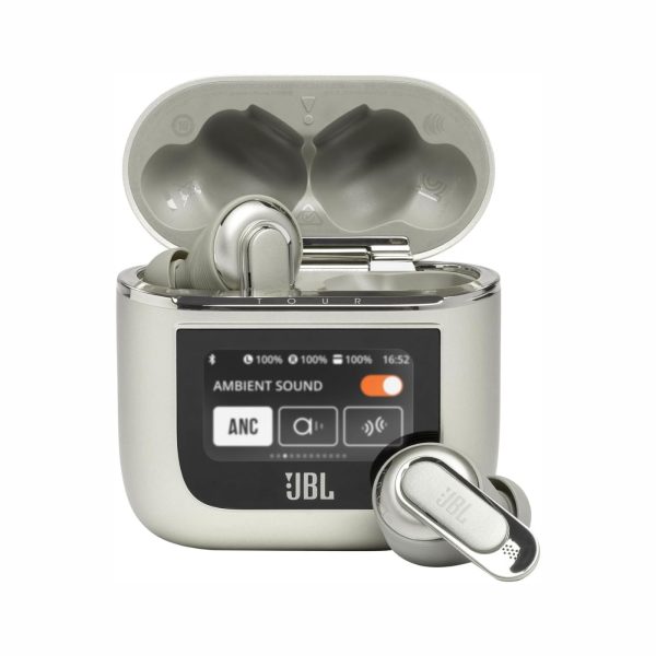 JBL Tour Pro 2 True Wireless Noise Cancelling Earbuds Champagne (1)