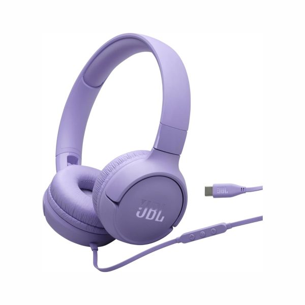 JBL Tune 520C USB C Wired Headphones Purple (1)