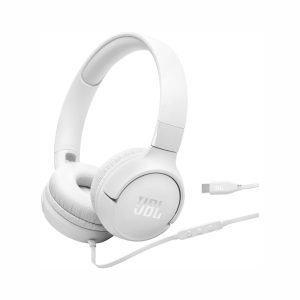 JBL Tune 520C USB C Wired Headphones White (1)