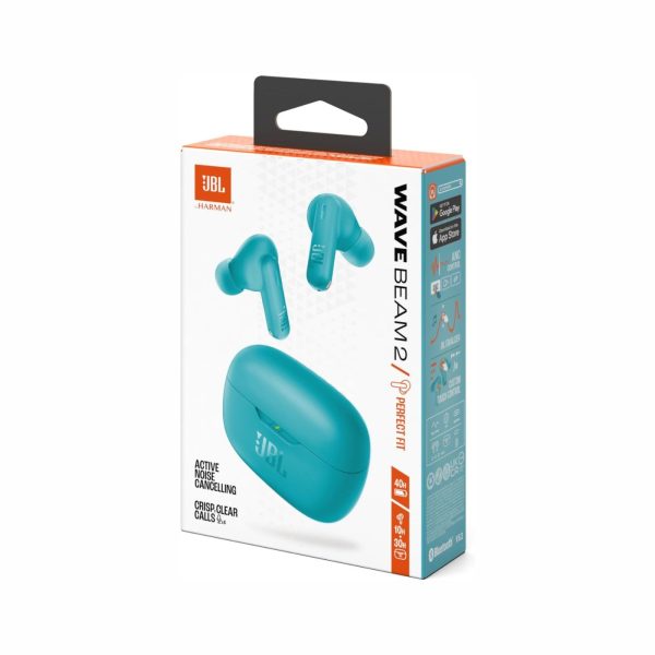 JBL Wave Beam 2 Adaptive Noise Cancelling Earbuds Blue (2)
