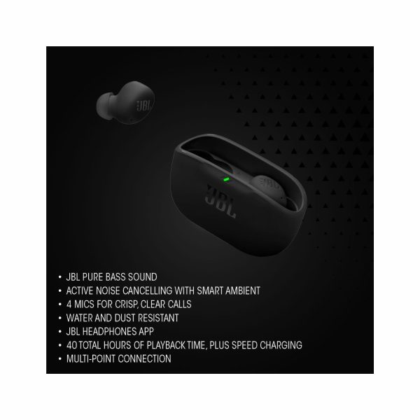 JBL Wave Buds 2 True Wireless Noise Cancellling Earbuds Black (5)