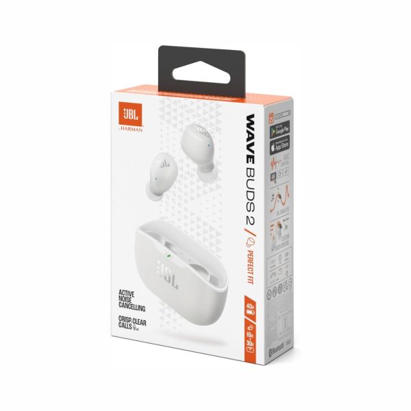 JBL Wave Buds 2 True Wireless Noise Cancellling Earbuds White (2)