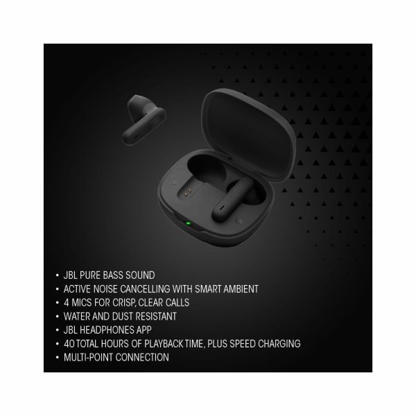 JBL Wave Flex 2 Adaptive Noise Cancelling Earbuds Black (3)