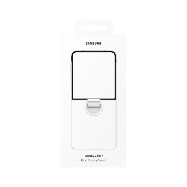 Samsung Z Flip 7 Ring Case Clear  Transparent (2)