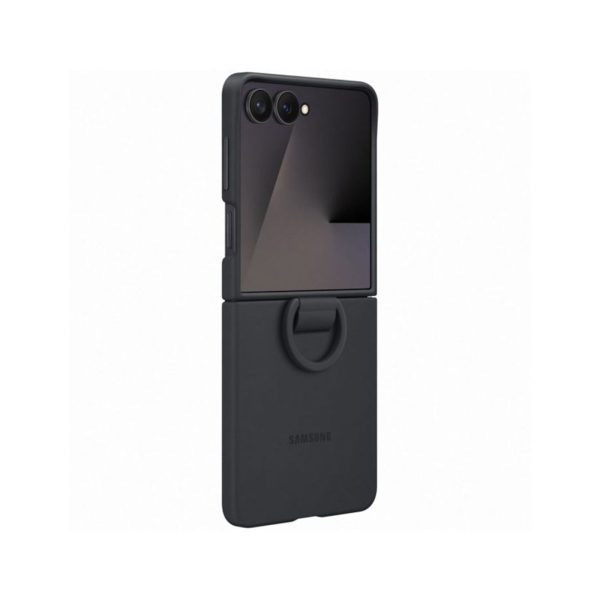Samsung Z Flip 7 Ring Case Silicone Black (4)