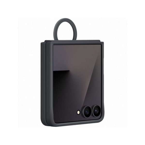 Samsung Z Flip 7 Ring Case Silicone Black (6)