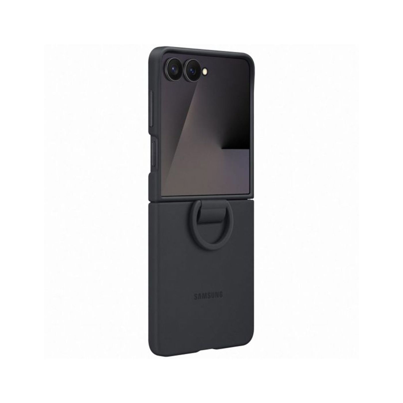 Samsung Z Flip 7 Ring Case Silicone Black
