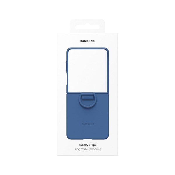 Samsung Z Flip 7 Ring Case Silicone Navy (2)