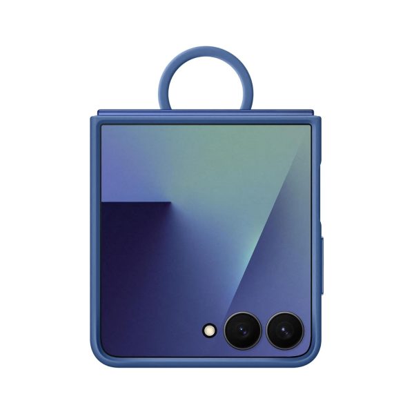 Samsung Z Flip 7 Ring Case Silicone Navy (3)
