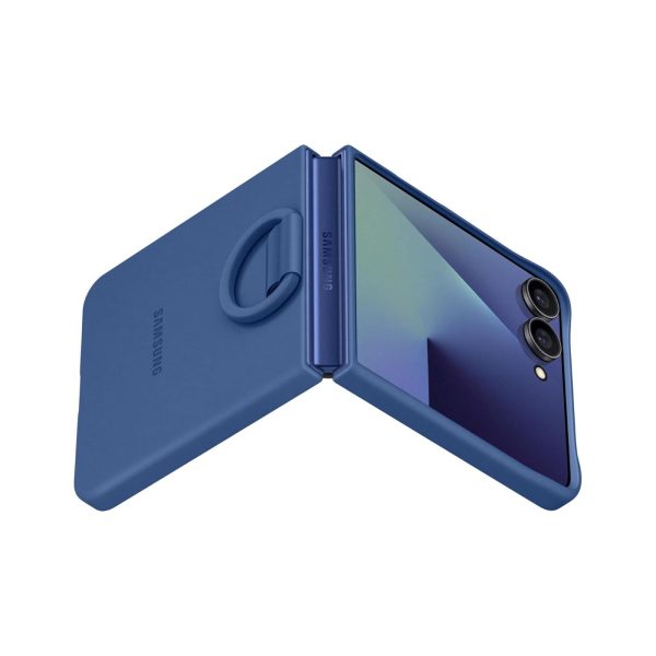 Samsung Z Flip 7 Ring Case Silicone Navy (6)