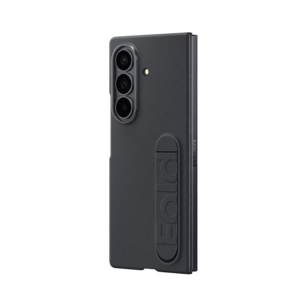 Samsung Z Fold 7 Silicone Grip Case with Stand Blk (5)