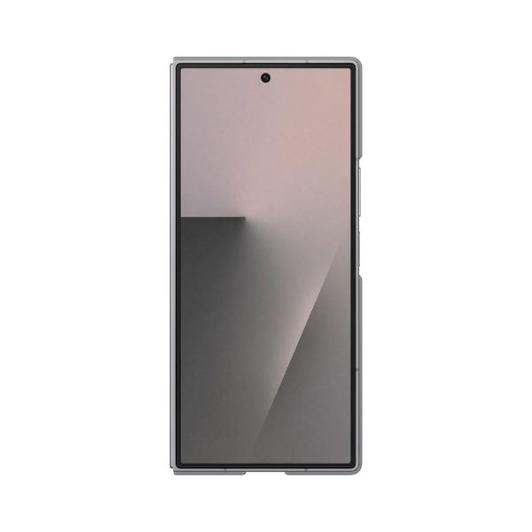 Samsung Z Fold 7 Silicone Grip Case with Stand Gray (4)