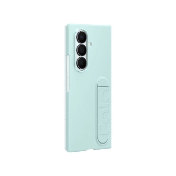 Samsung Z Fold 7 Silicone Grip Case with Stand Mint (11)