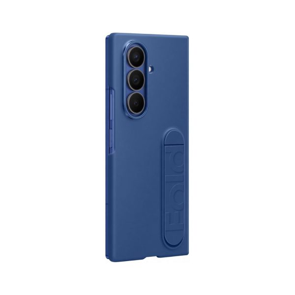 Samsung Z Fold 7 Silicone Grip Case with Stand Navy (5)