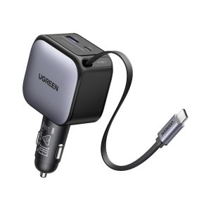 UGREEN 60W With Built in 30W USB C Cable Car Charger (1)