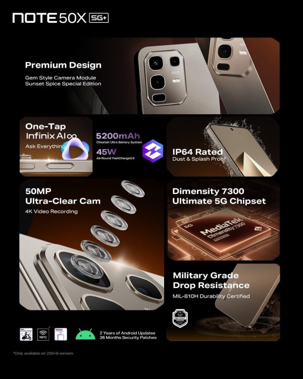 Infinix Note 50X details