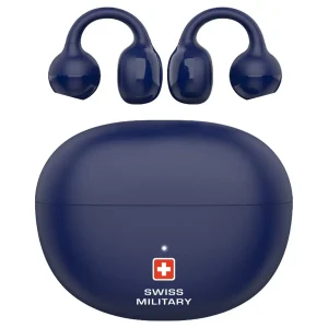Swiss Military Delta 6 Truly Wireless Bluetooth Clip On Earbuds Blue (1)
