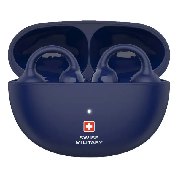 Swiss Military Delta 6 Truly Wireless Bluetooth Clip On Earbuds Blue (3)