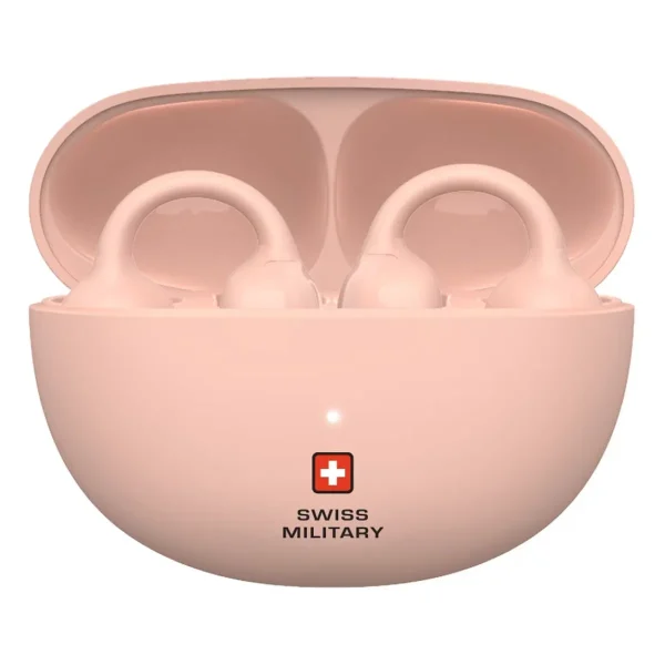 Swiss Military Delta 6 Truly Wireless Bluetooth Clip On Earbuds Pink (2)