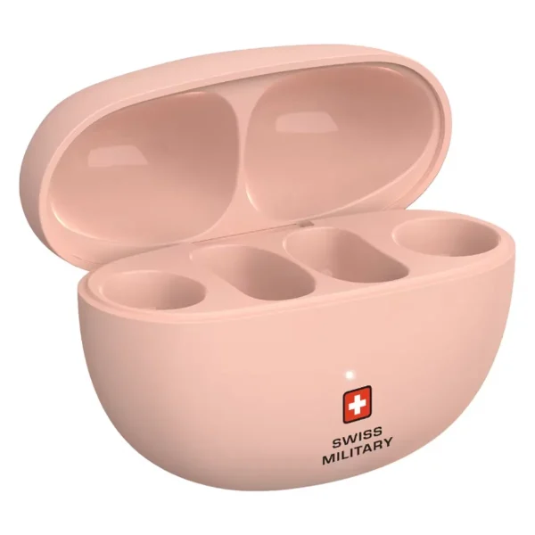 Swiss Military Delta 6 Truly Wireless Bluetooth Clip On Earbuds Pink (3)