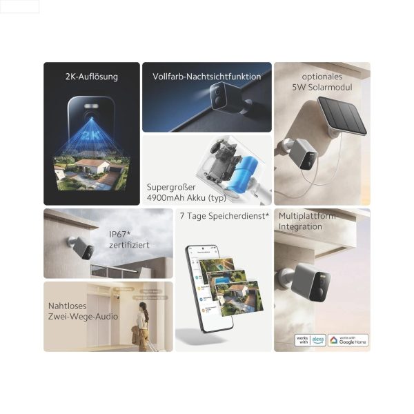 Xiaomi BW300 Outdoor Camera 2K Super Battery IP67 Full Color Night Vision 2
