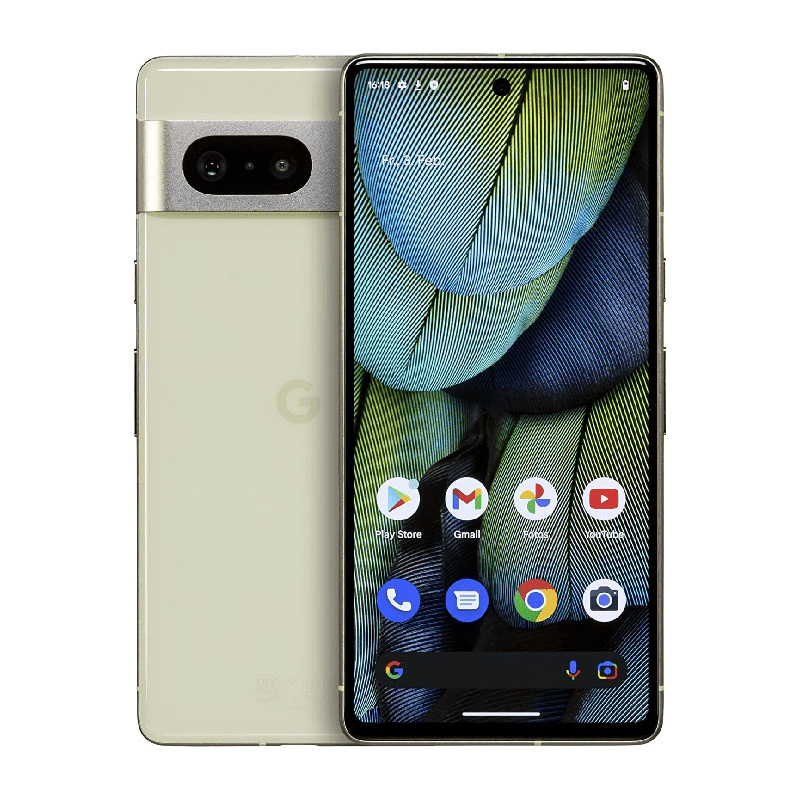 Google Pixel 7-5G Smartphone with Wide Angle Lens and 24-Hour Battery 128GB  Lemongrass